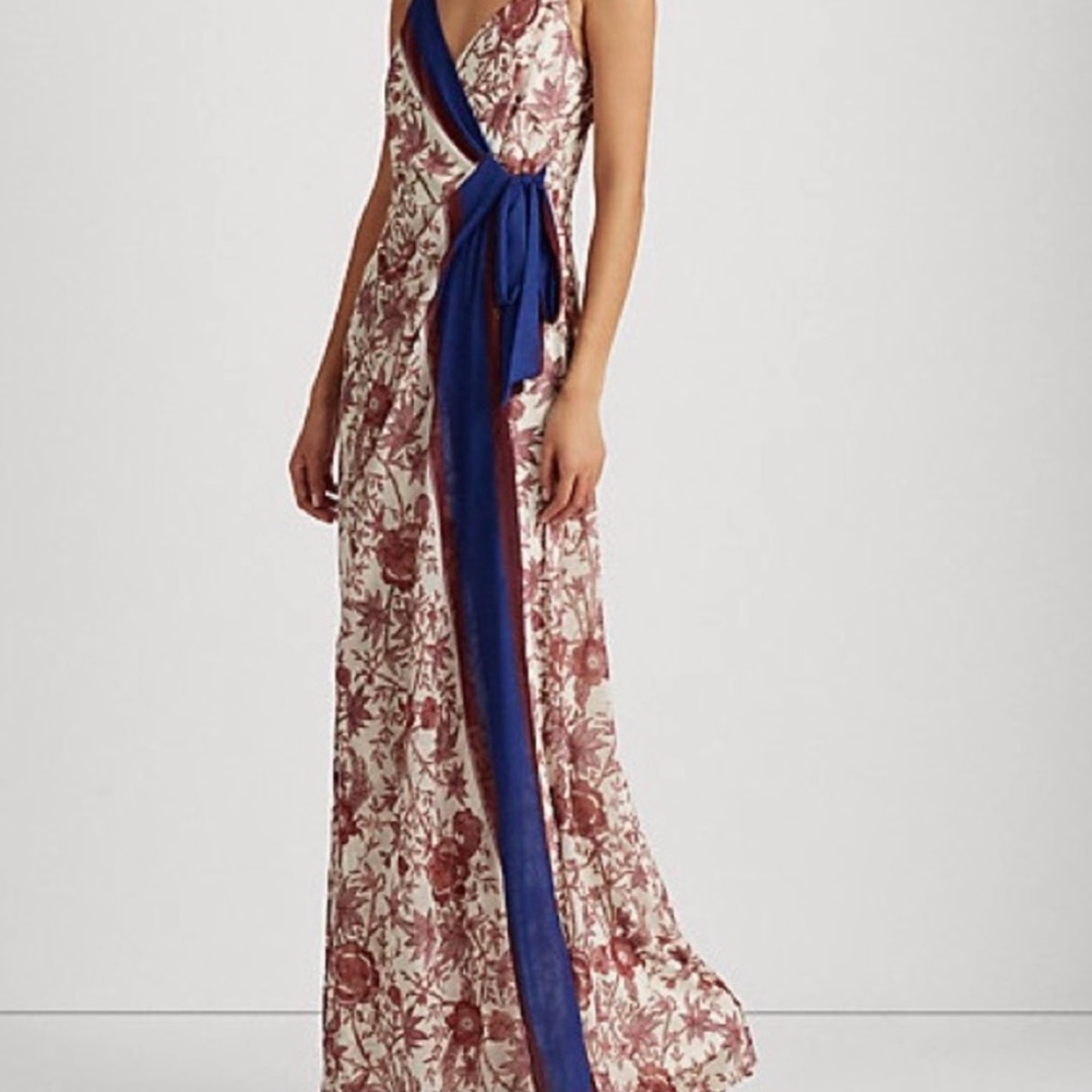 Lauren Ralph Lauren Georgette Sleeveless Gown